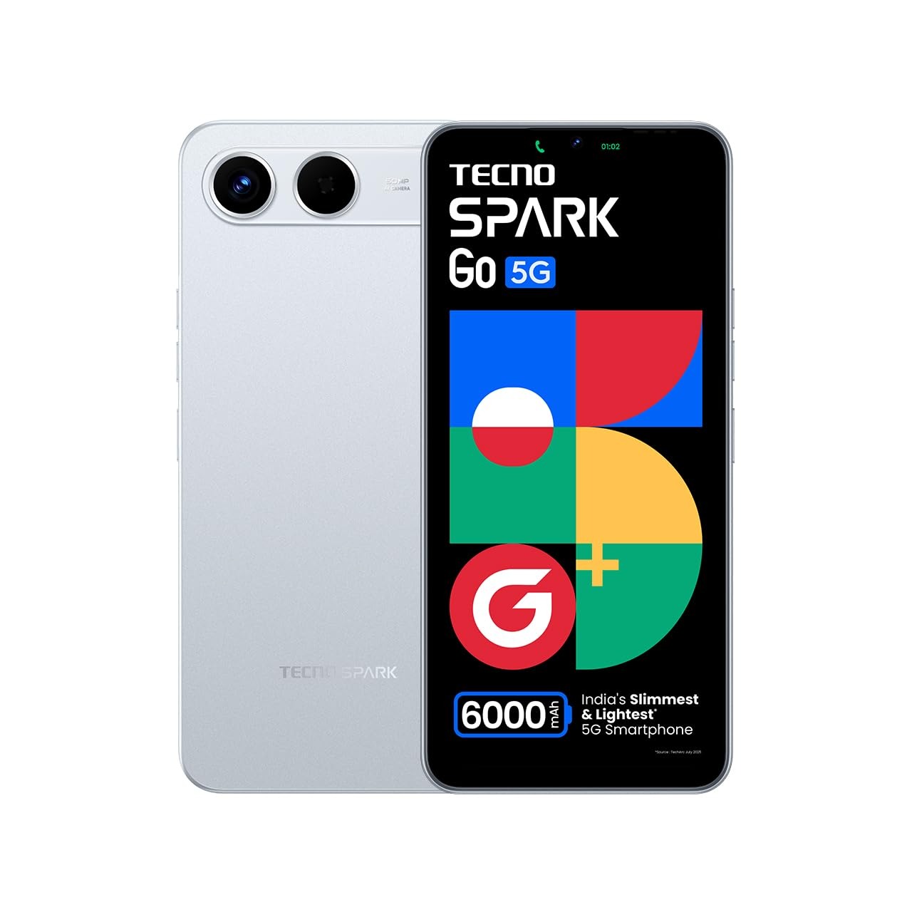 Tecno Spark GO 5G (Sky Blue, 4GB+128GB)