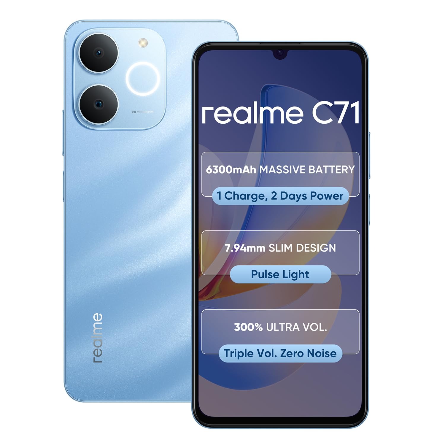 realme C71 4G Smartphone 4GB+64GB Sea Blue
