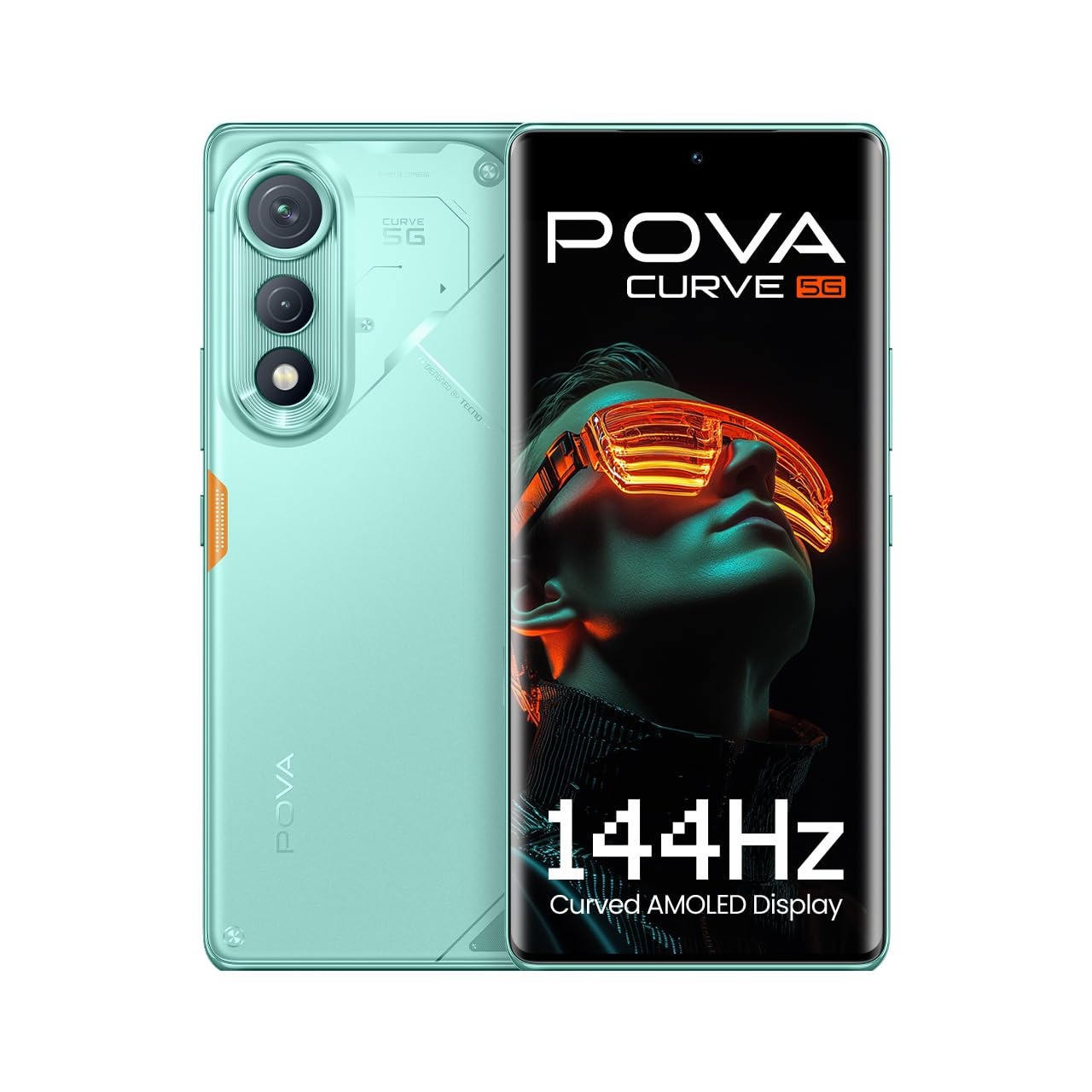 POVA Curve 5G (Neon Cyan, 8GB+128GB)