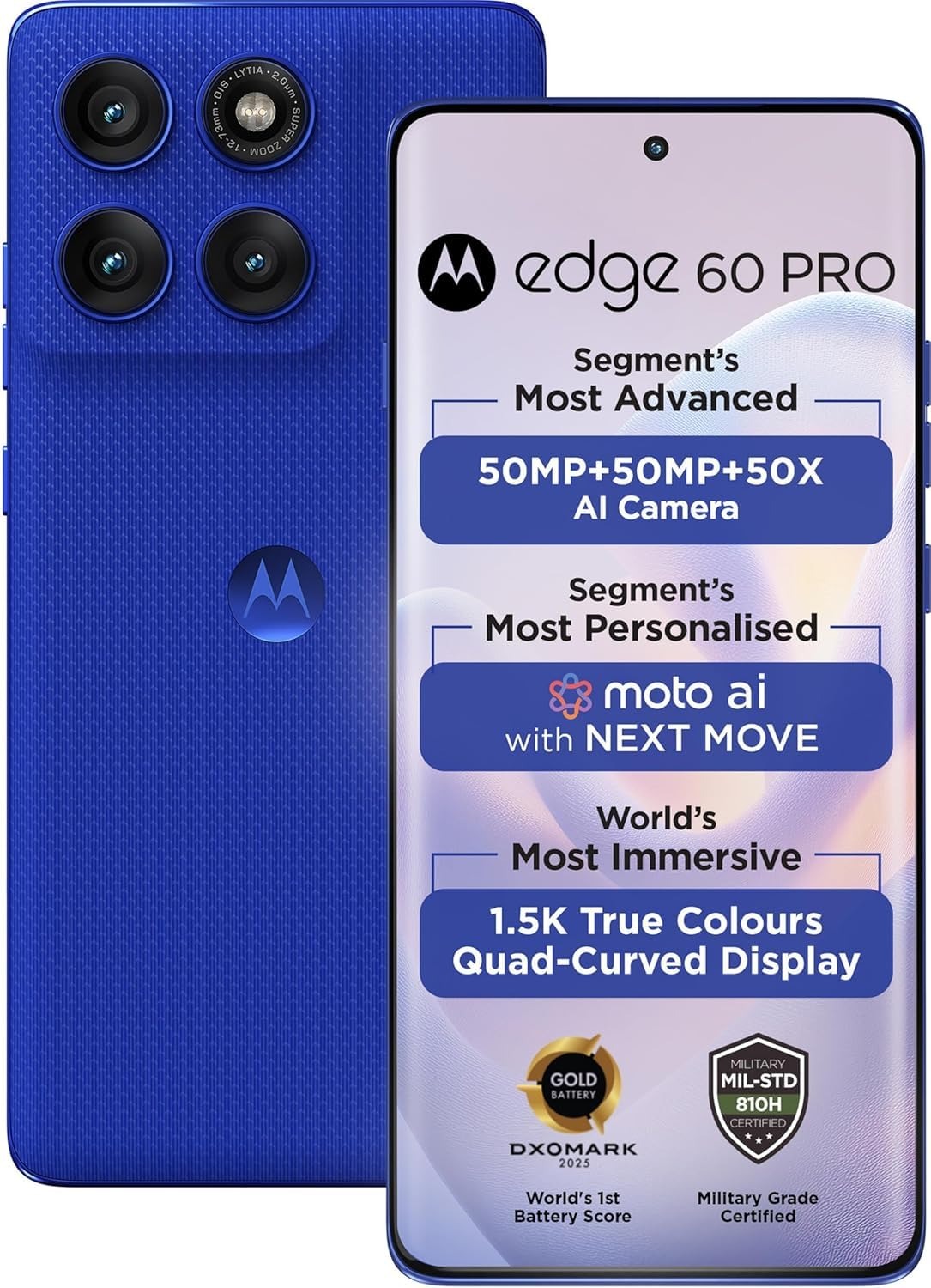 71ZMde2 OiL._SL1500 Motorola Edge 60 Pro Blue, 8GB RAM, 256GB Storage